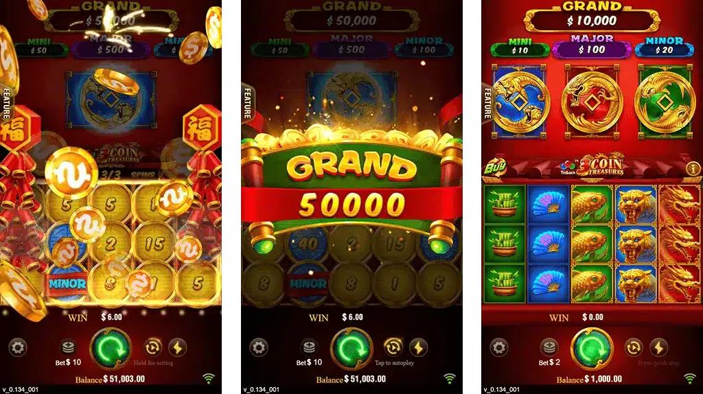 3 Coins Come7Games Bonus